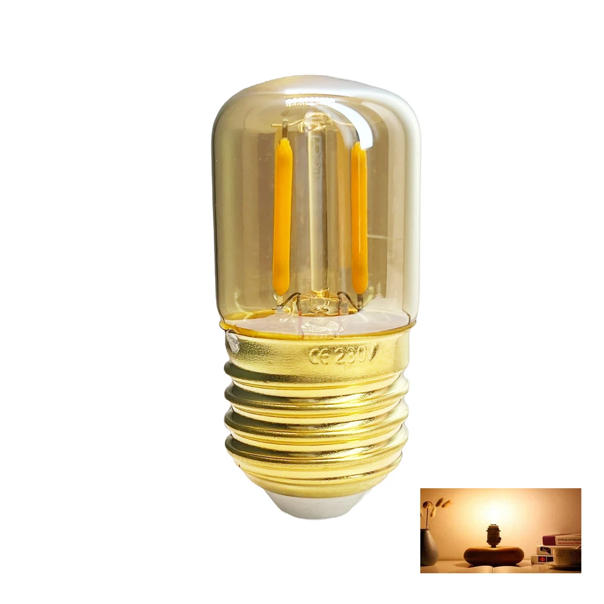 10Pcs Mini E27 T28 Light Bulb Filament 1W Ac220V Replace Halogen Chandelier Clear Decorative Bulbs Brightness Lampada Led Night