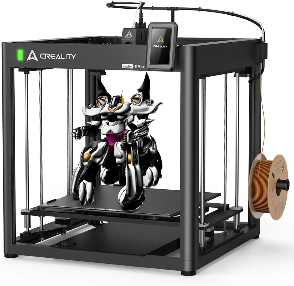 

3D-принтер Creality Ender 5 Max с максимальной скоростью печати 700 мм/с, 36 точек, автоматическое выравнивание 300 ℃ Высокотемпературная точная линейная направляющая