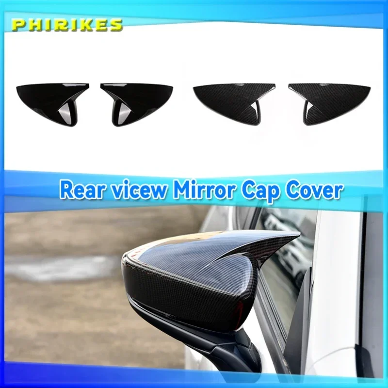 

For Mazda3 Mazda 3 axela 2019 2020 2021 carbon fiber Car Rear-view Mirror Covers Shell Rearview Mirror Edge Guards Cover