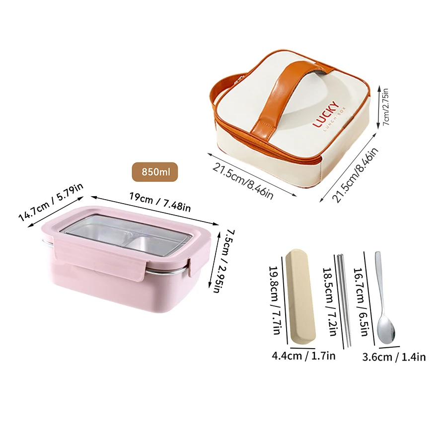 WORTHBUY 1/2 roosters draagbare lunchcontainer lekvrije 304 roestvrijstalen lunchbox voor kinderen magnetron verwarmbare fruit Bento Box