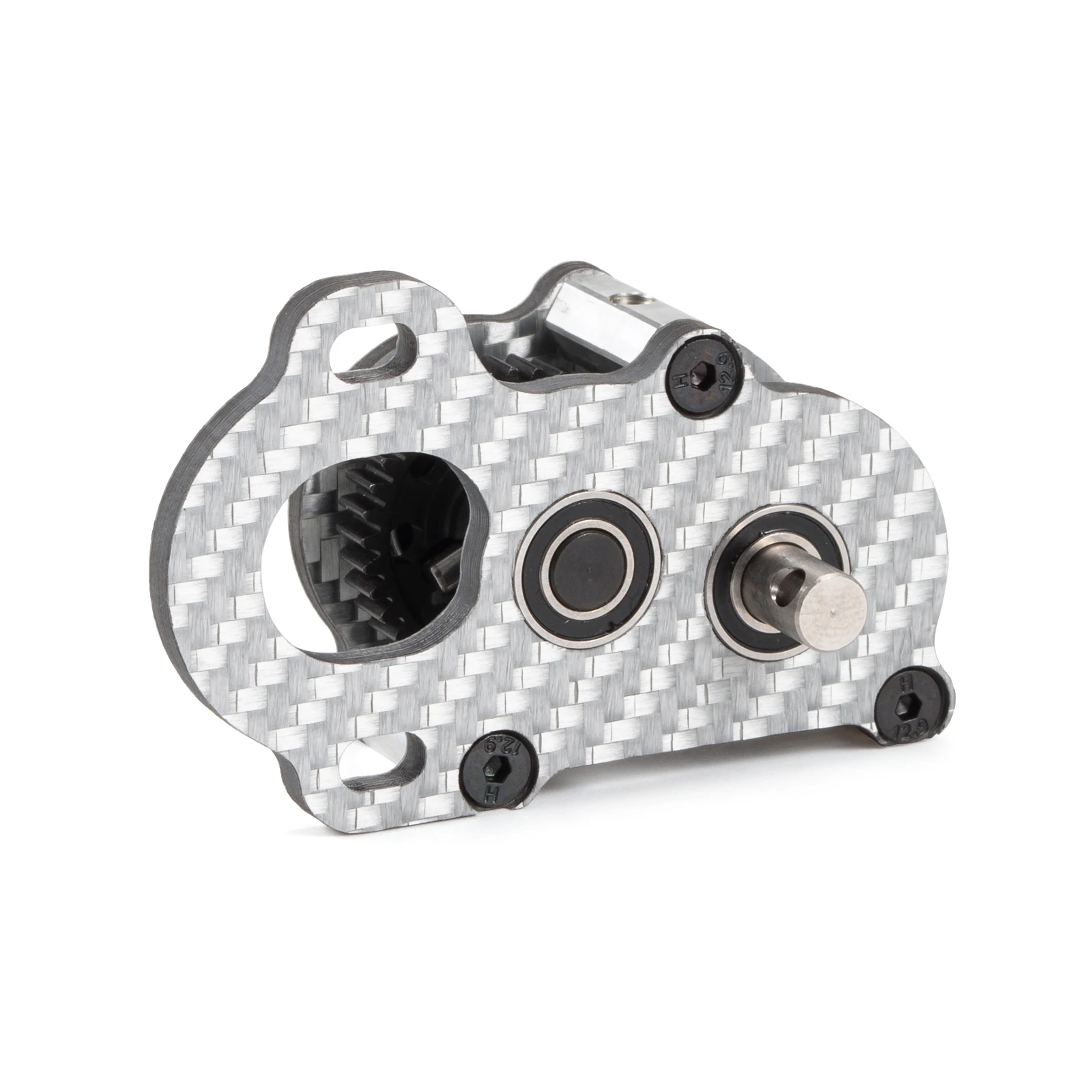 Cambio minuscolo per trasmissione portale ultraleggero a 48 passaggi in carbonio argento per chassis LCG ad alte prestazioni 1/10 Comp costruisce impianti di perforazione