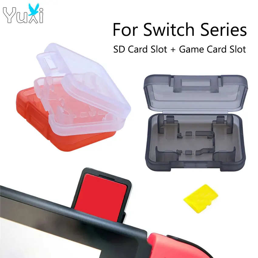 YuXi Mini Tragbare Spielkartenhülle SD-TF-Karten-Aufbewahrungsbox Halter für Switch Lite/Oled/2 Einzelkarten-Schutzhülle