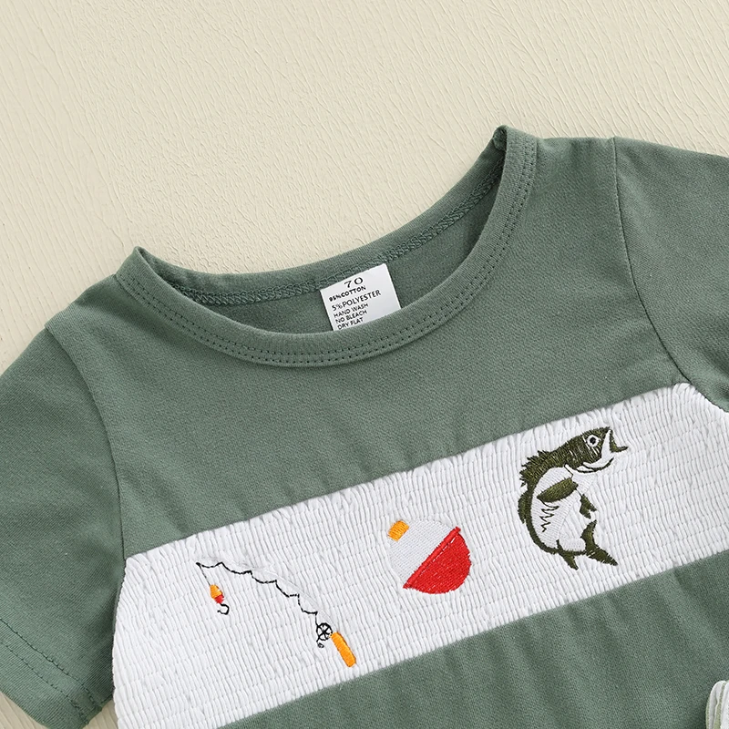 Fish Embroidery Baby Set 4