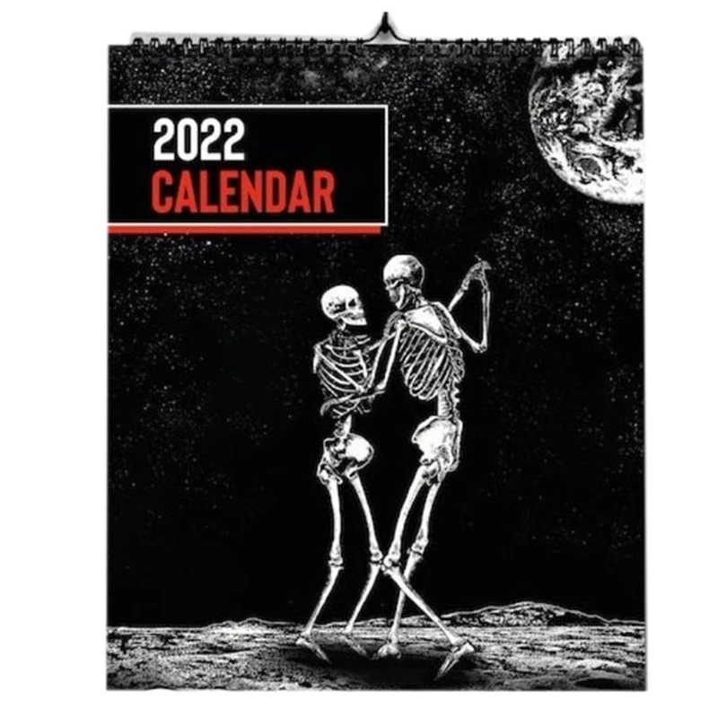 2022 Gothic Art Wall Calendar Featuring Home Living Room Decoration New Year Christmas Gifts