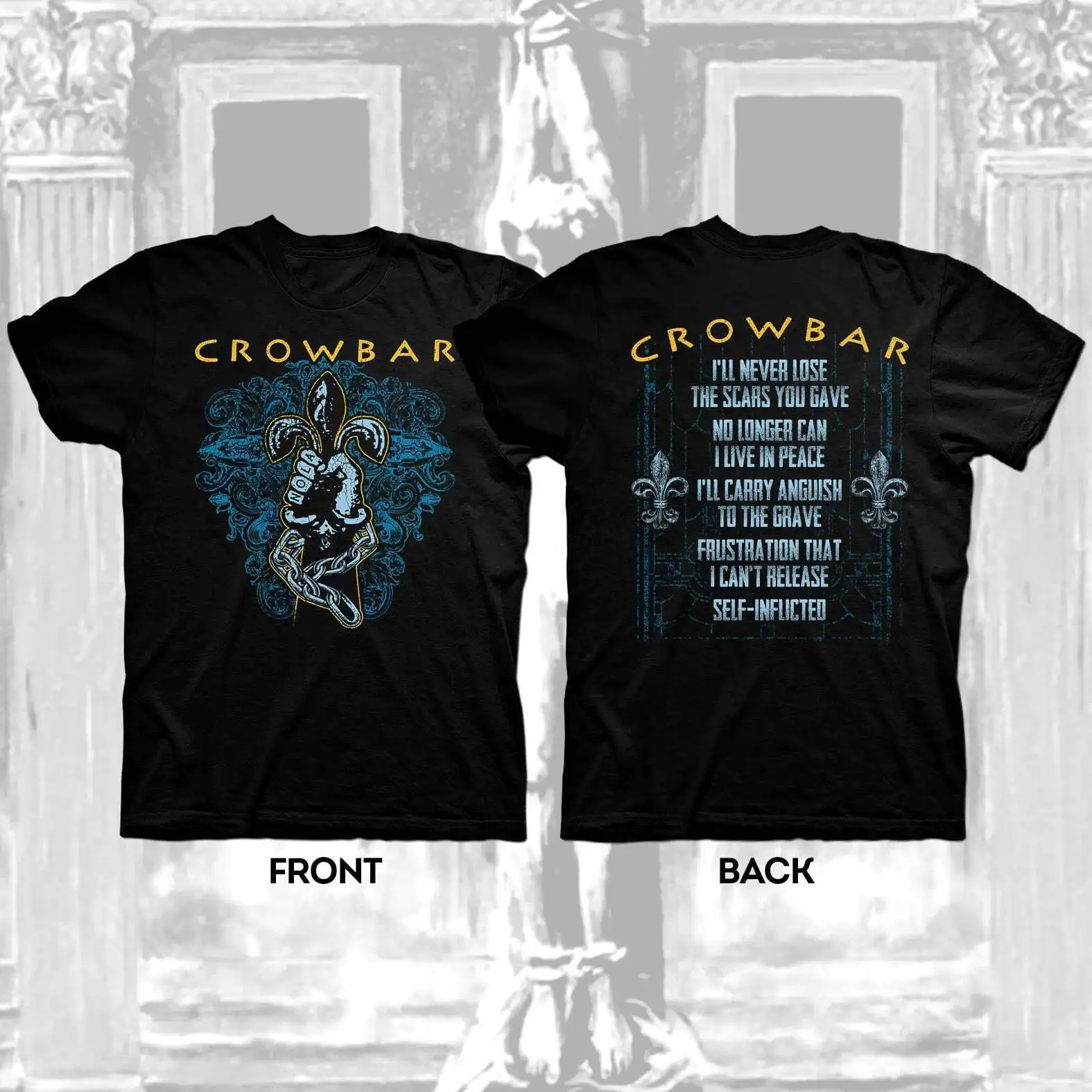 2 sides CROWBAR SELF INFLICTED Shirt Black Unisex Size S-5XL RE444