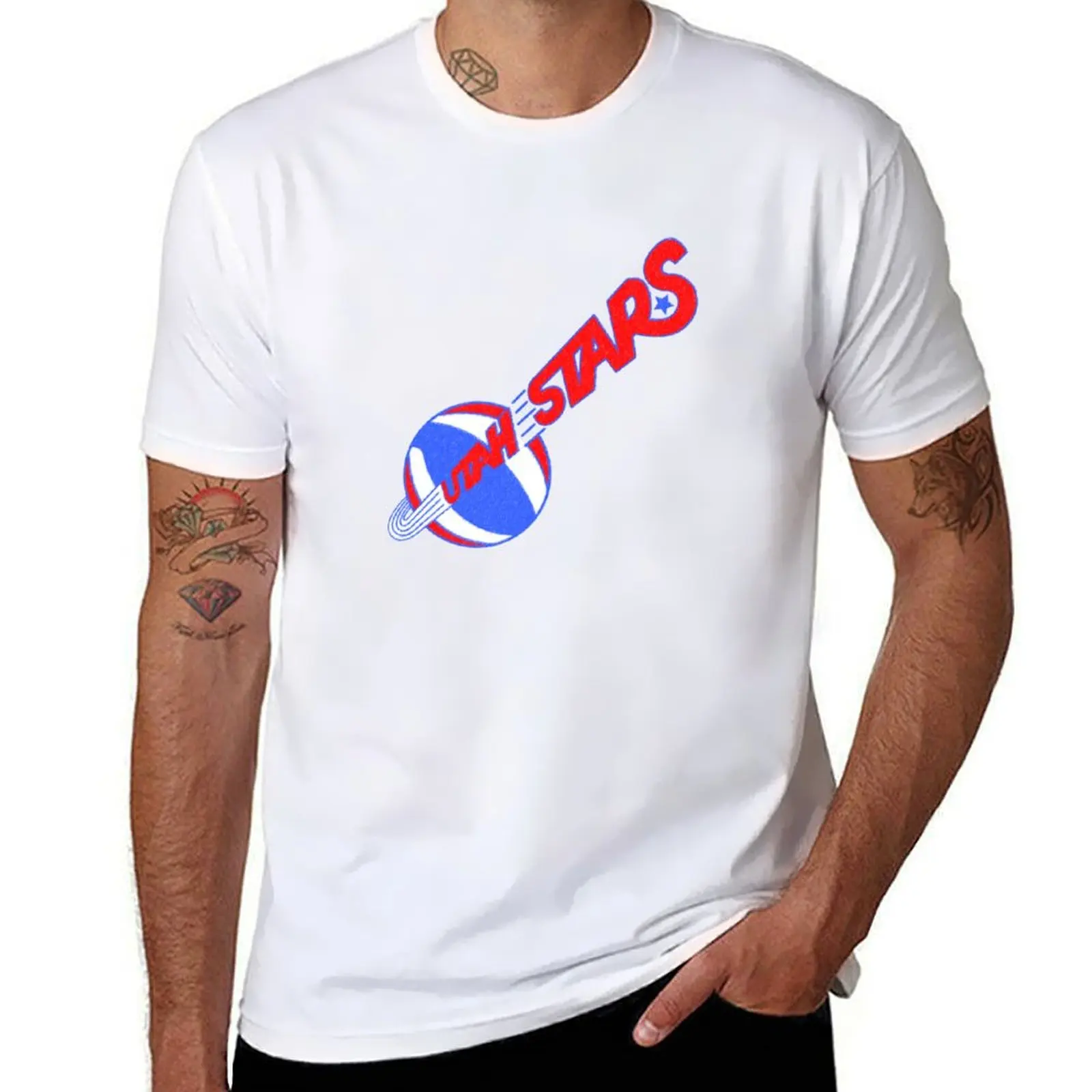 

Utah Stars Vintage T-Shirt man t shirts for men t shirt man cotton