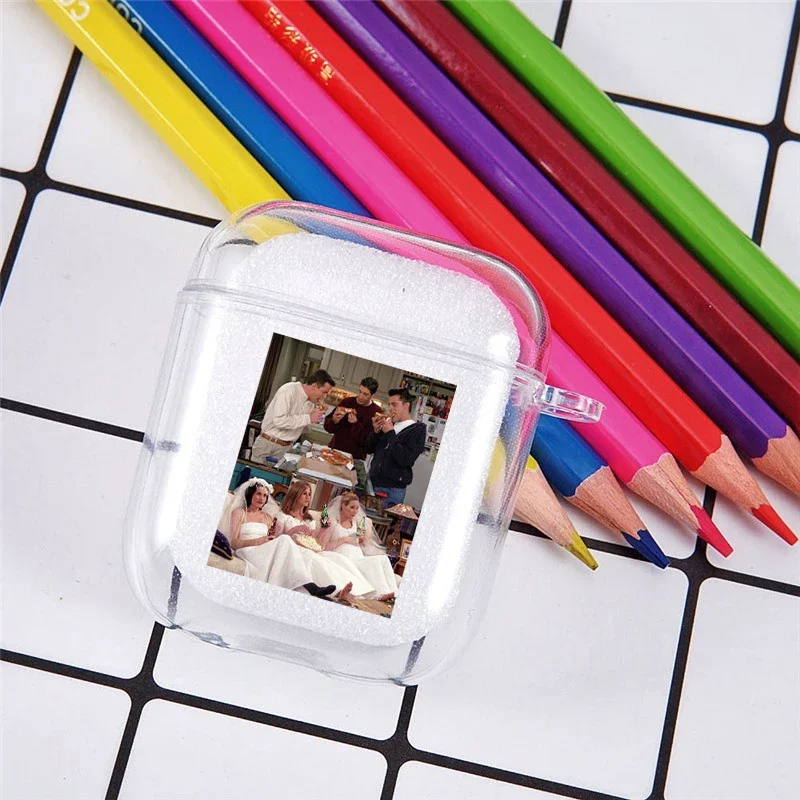 Central Perk Friends TV Earphone Case For Apple AirPods 4 3rd 2 Pro3 Dustproof Transparent Cover For Airpod 1 3 Protective Funda
