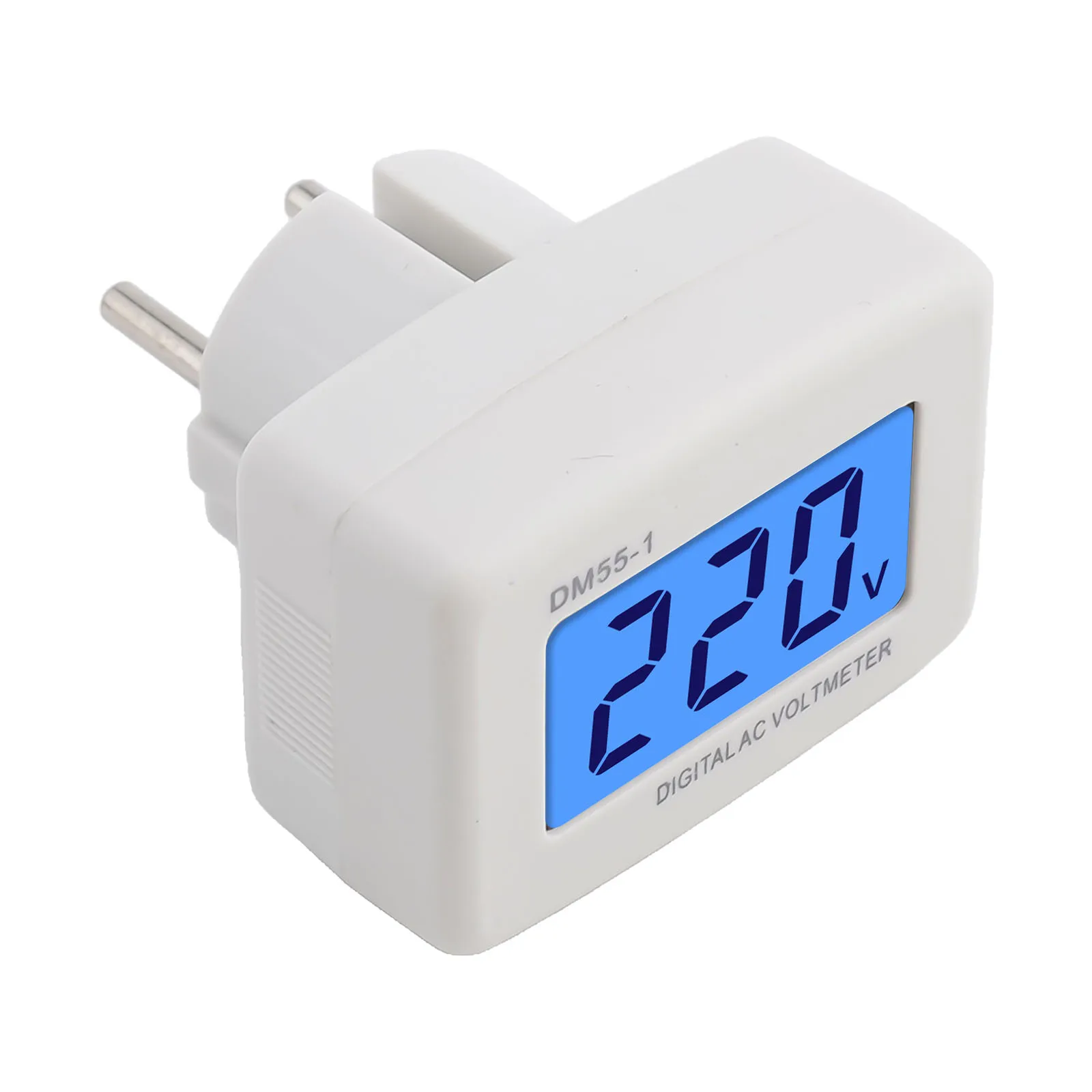 

AC80-300V Voltmeter Meter Head Type DM55-1 Digital LCD Voltmeter Digital Display Voltmeter Socket Voltage Tester Instrument