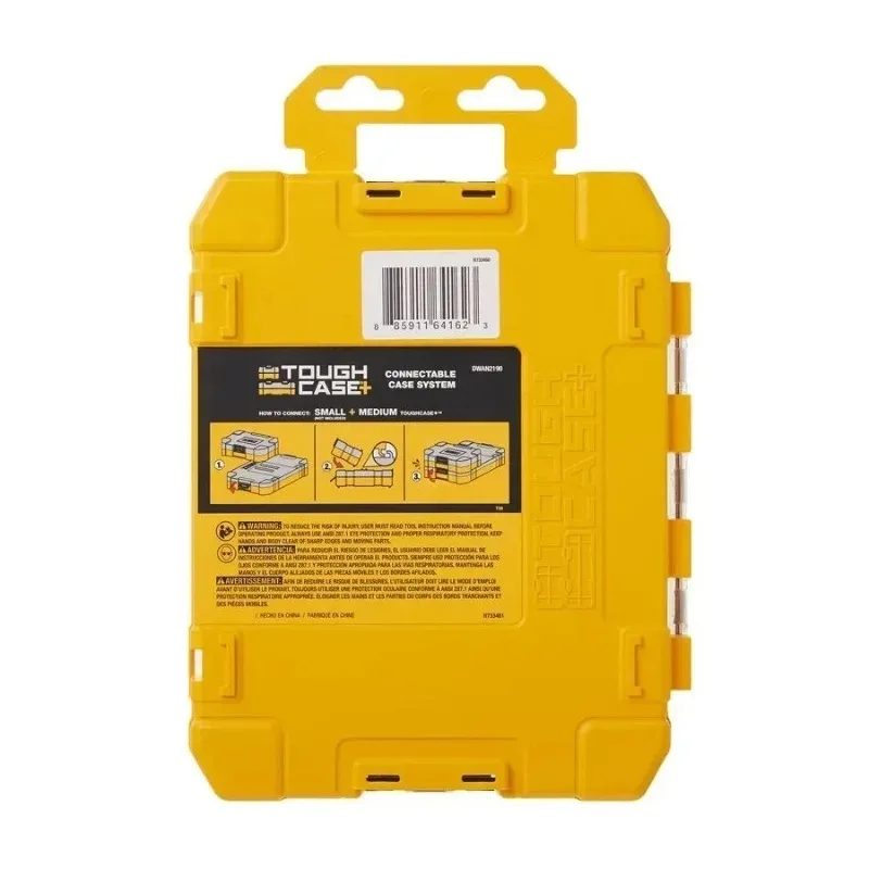 DEWALT DWAN2190 Large Tough Storage Case 220x170x32mm Internal Partition for Detachable Drill Bit Hand Tool Accessories Organize