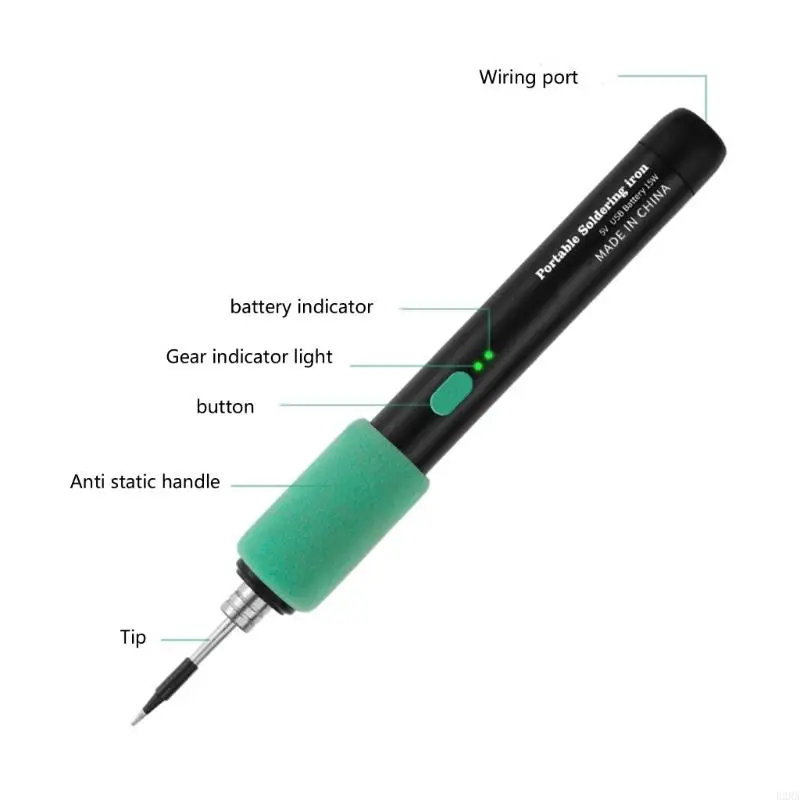 Mini kits hierro soldado USB 600 mAh Herramienta soldadura eléctrica recargable y recargable