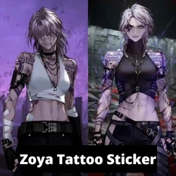 ZOYA Path To Nowhere Temporary Fake Flash Tattoo Sticker Cosplay Prop Accessory Halloween Party Carnival