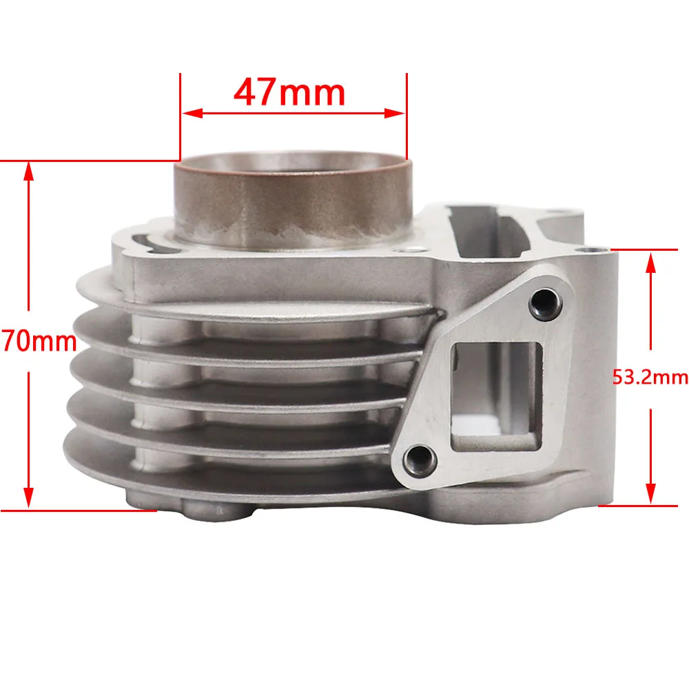 GY6 80cc 47mm Scooter Kit Big Bore Cylinder Kit Assy For 139QMB 1P39QMB Moped ATV Go-Kart UTV