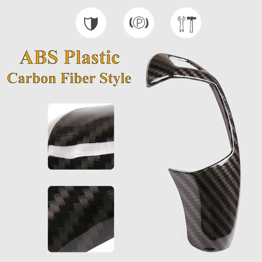 Car Carbon Fiber Moulding Shift Gear Knob Cover For BMW E60 (2008-2010) E70 E71 (2008-2013) X5 X6 Auto Interior Accessories