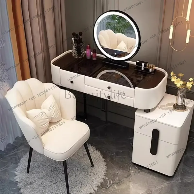 

Storage Nordic Vanity Table Classic Modern Elegant Drawer European Simple Vanity Table Table Maquillage Avec Home Furniture