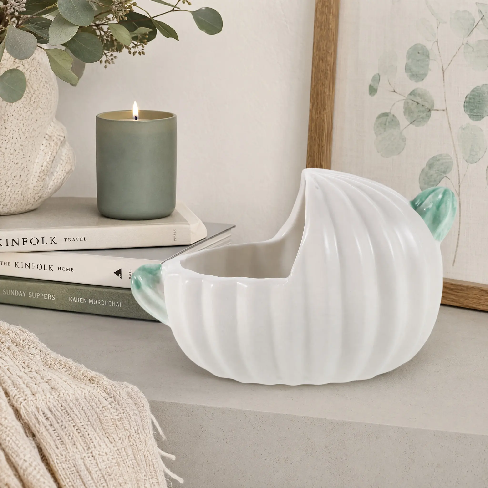 Cactus-Shaped Ceramic Hamster Bath Tub for Small Pets Sand Bathing Hideout Easy Clean Pet Habitat Accessory Chinchilla Dust Bath
