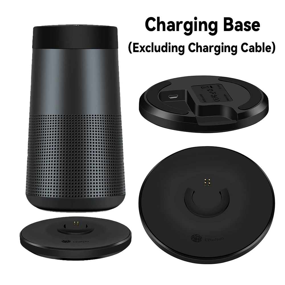 USB Charging Cradle Holder DC 5V 1.5A Charger Base for Bose SoundLink Revolve+/Revolve+ II for Bose SoundLink Revolve/Revolve II