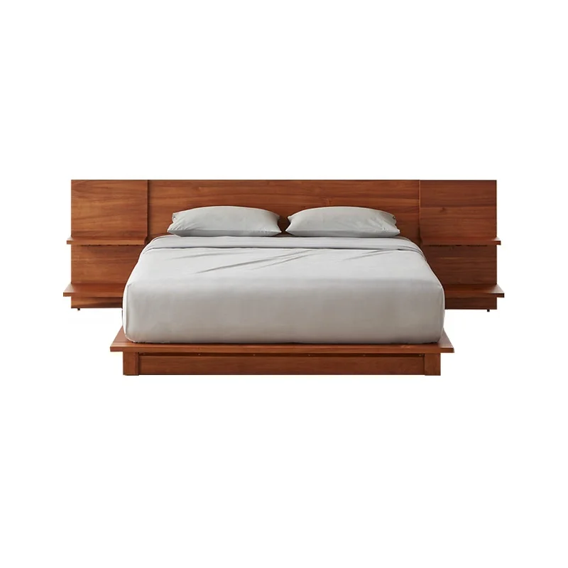 Wooden Oak Solid King Bed Frame with Headboard Bedroom Set Furniture