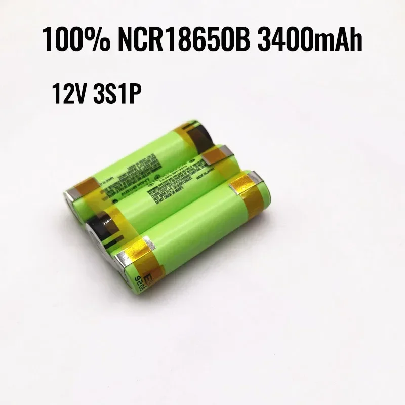 New original 3s1p 3s2p 4s2p 5s2p 12V 16.8v 21V 25V battery pack ncr18650b 20A Shura screwdriver battery discharge current