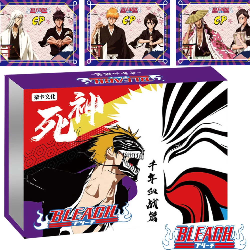 

Wholesale Bleach Collection Card for Kids Anime Aizen Sousuke Kurosaki Ichigo Dazzling Cool Animation Scene Cards Birthday Gifts