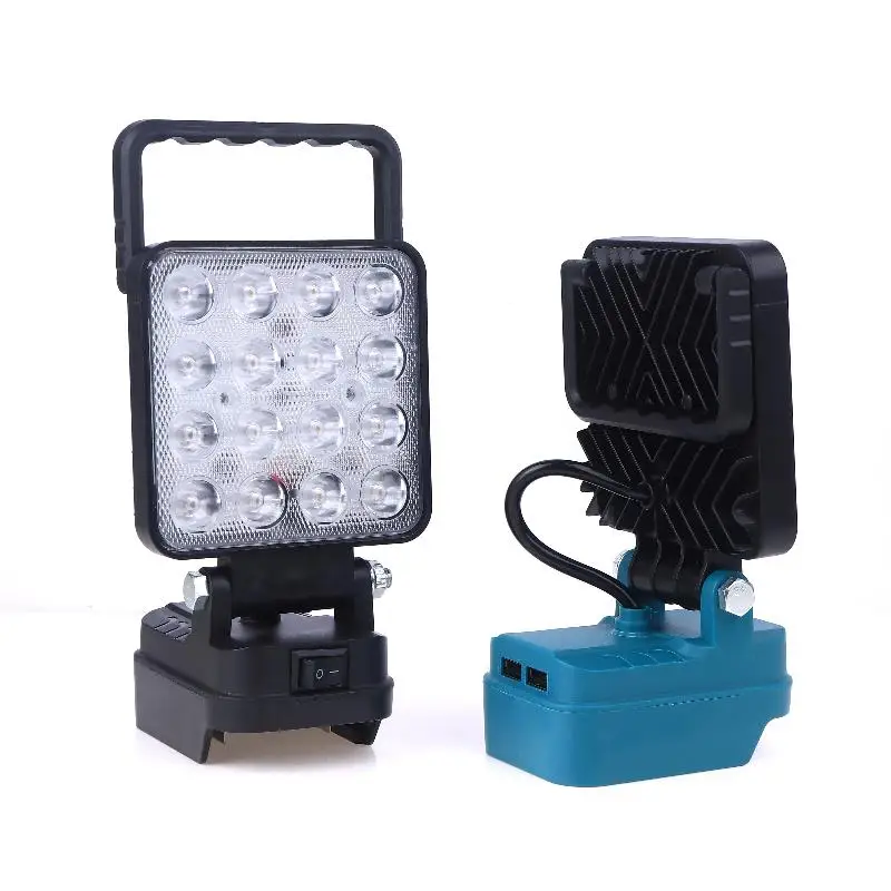 

1Pcs 14W Camping Lamp Emergency Lighting With Dual USB Li-ion Battery Lantern Outdoor Flashlight 4 Inch LED Work Light