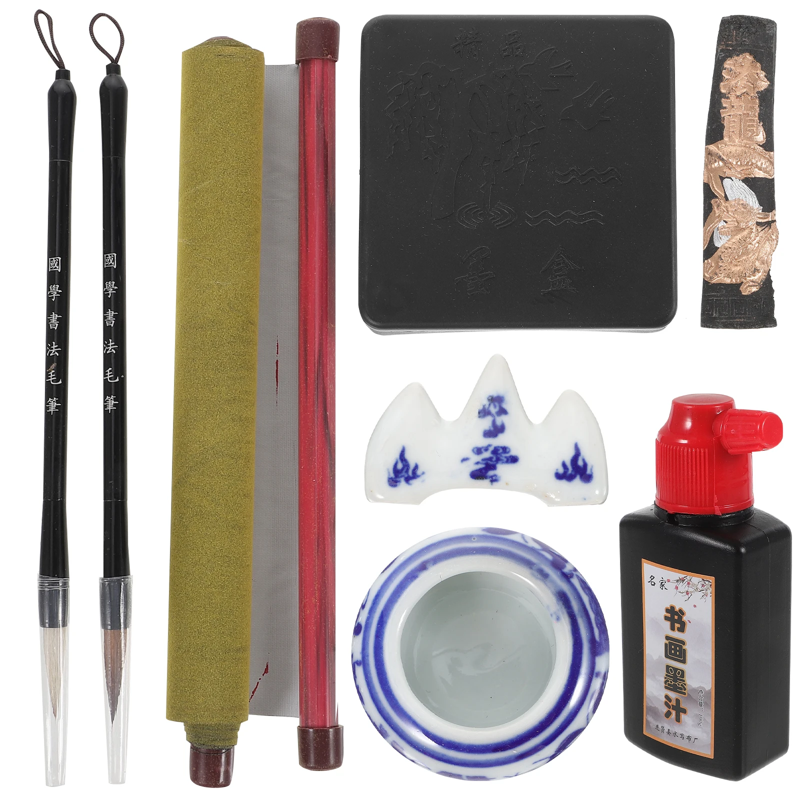 

1 Set Chinese Calligraphy Set For Beginners Reusable Writing Cloth Practice Mat Calligraphy Kit Study Room Classroom Art