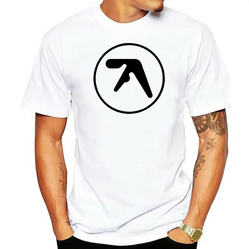 New Aphex Twin Logo White Black Men';S T-Shirt Shirt S - 2Xl Usa Size Em31 Tops Tee Tee Shirt