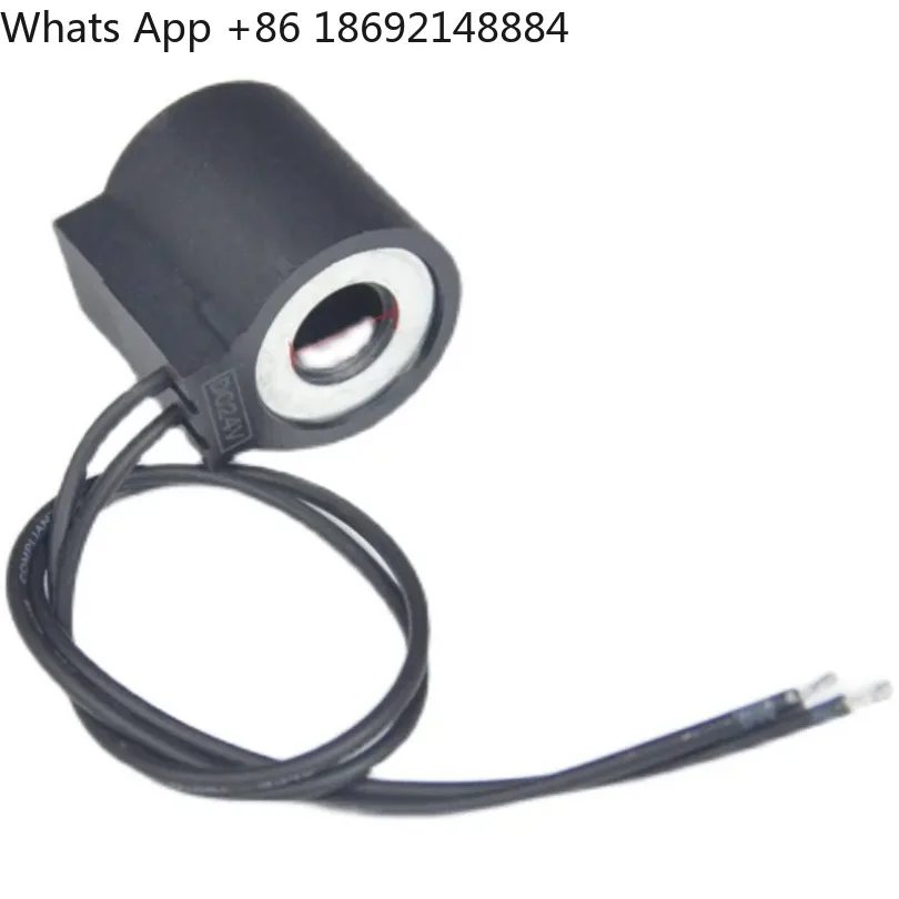Spot Threaded Plug-in Solenoid Valve 13mm Hole with Wire Coil DC12 24V AC220V Height 37mm