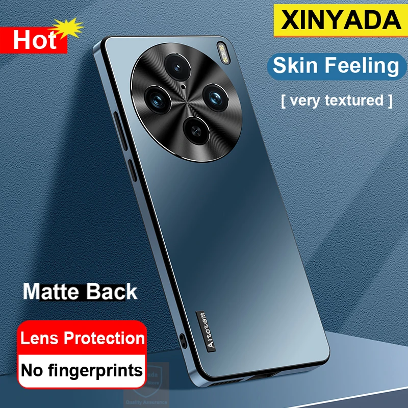 

For Vivo X100 Pro Ultra Brand Phone Case Skin Feeling Matte Case For Vivo X100S Pro Back Cover Fashion Airbag Shell Armor Bumper