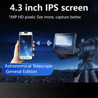 Professional Astronomical Telescope Monocular Electronic Eyepiece, 4.3 inch IPS Screen Digital Electronic Eyepiece for 26mm-47mm