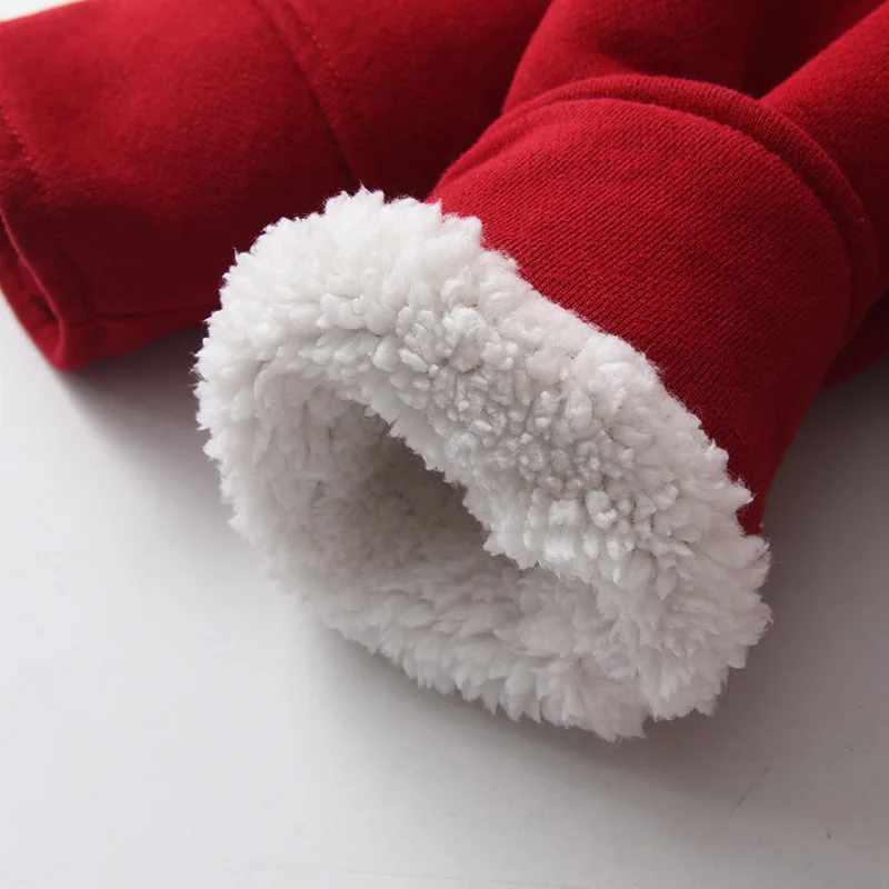 Jaket bertudung bayi, kasual hangat musim gugur musim dingin lengan panjang berkerudung mantel bulu domba kancing Anorak pakaian sehari-hari untuk usia 1 tahun