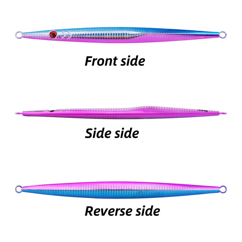 Jig metálico luminoso Slow Sinking – Largo lance para pesca en mar - imagen 3