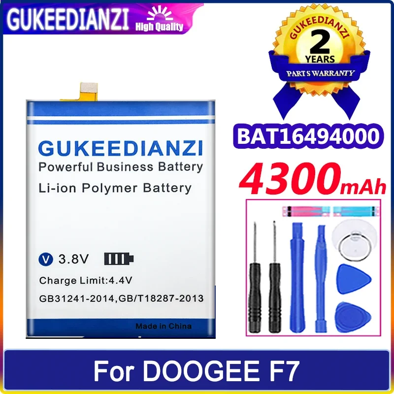 

GUKEEDIANZI Battery BAT16494000 4300mAh For DOOGEE F7 Bateria