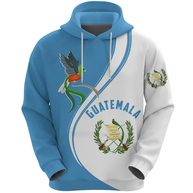 

Guatemala Flag Map 3D Print Hoodies For Men Clothes Fashion National Emblem Sweatshirts Casual Male Hoodie Women Tracksuit Tops