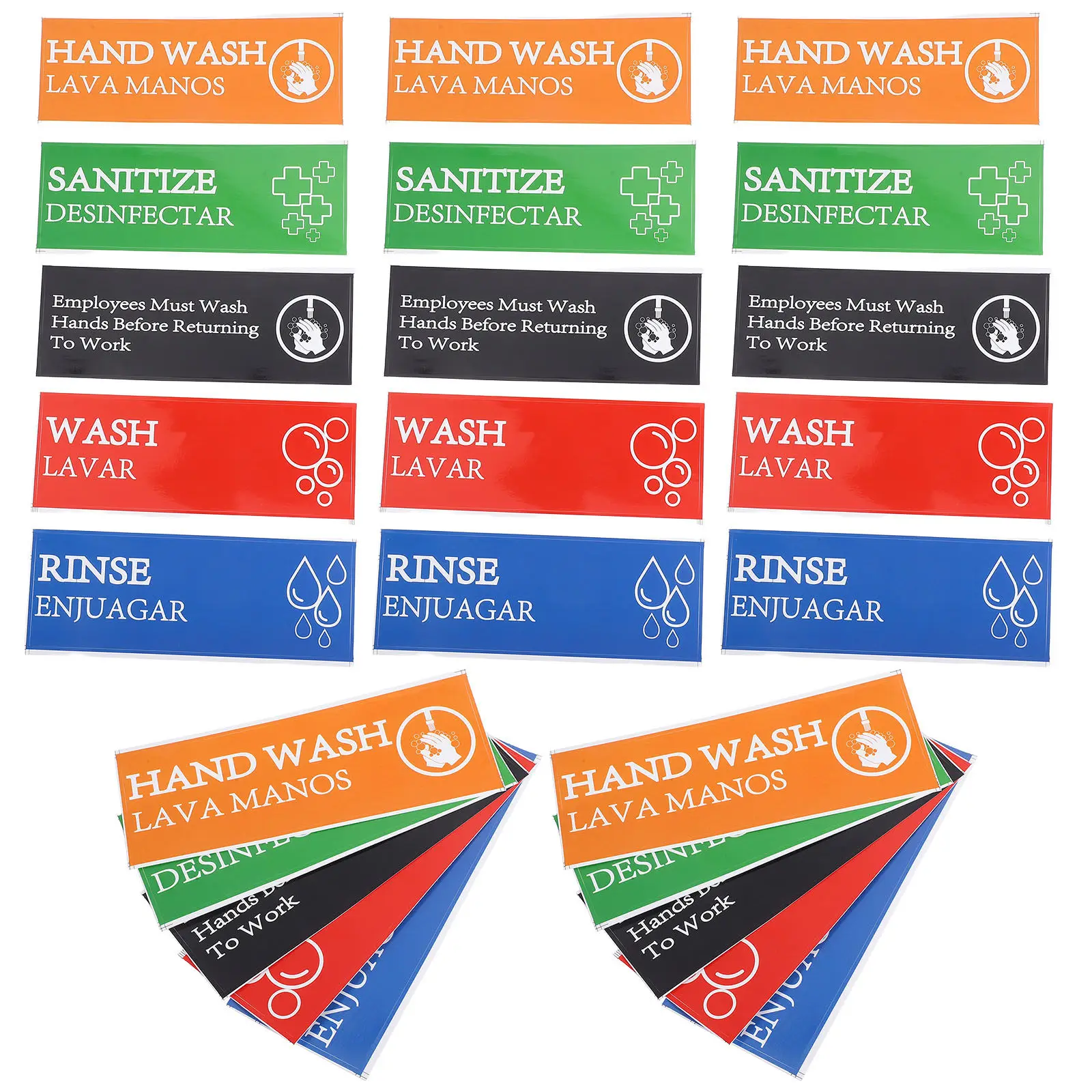 

25Pcs Self Adhesive Disinfection Sink Stickers Wash Hands Reminder Labels for Hotel Restaurant Salon Public Restroom Handwashing