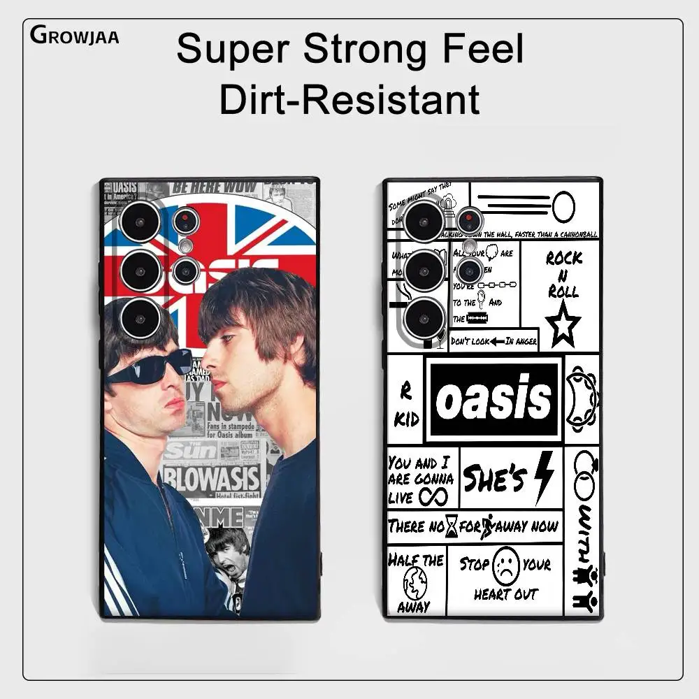

Rock Band O-Oasis Phone Case For Samsung Galaxy S25 S24 S22 S23 Ultra S21 S20 Plus 5G Frosted Non-Slip Full Cover Soft Case