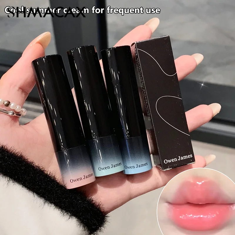 Mirror Water Light Solid Lip Gloss Mirror Peach Lipstick Moisturizing Nude Pink Lip Tint Jelly Lipstick Makeup Cosmetics Beauty