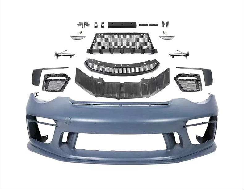 STLF Car Upgrade Front Bumper with Surround Kit Equipped with Daytime Running Lights Bodykit for 997 991 GT3