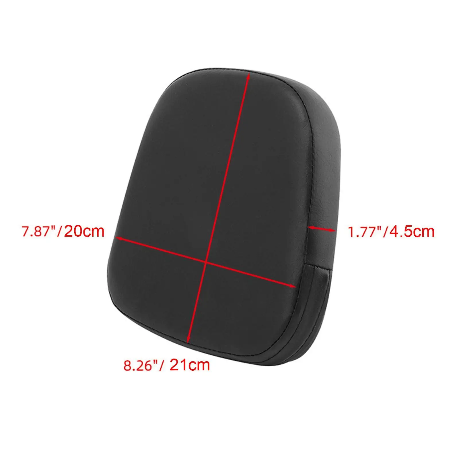 Motorcycle Rear Seat Pillion Pad Detachable Motorcycle Passenger Seat Cushion Motorcycle Rear Sissy Bar Backrest Pad for Harley view 2
