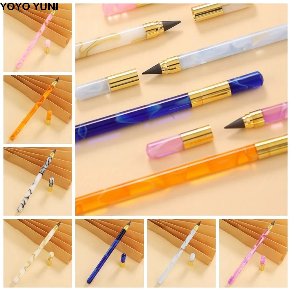Technology Unlimited Writing Pencil No Ink HB 0.5mm Eternal Pen Sketch Pencil Writing Pen Mechanical Pencil School Supplies