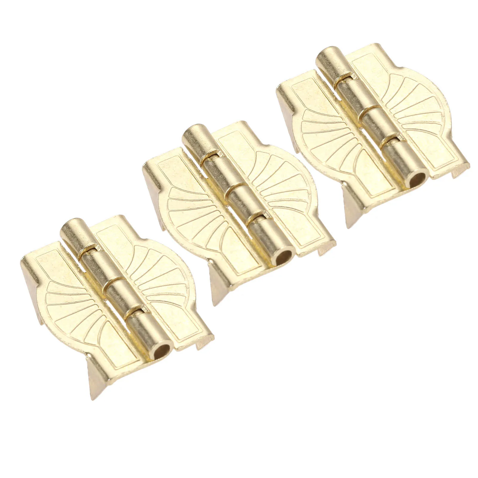 10Pcs Metal Hinges Gold Color Luggage Hinges With Legs Cabinet Hinges Decorative Hinges For Wooden Box Suitcase Hardware 22*19mm