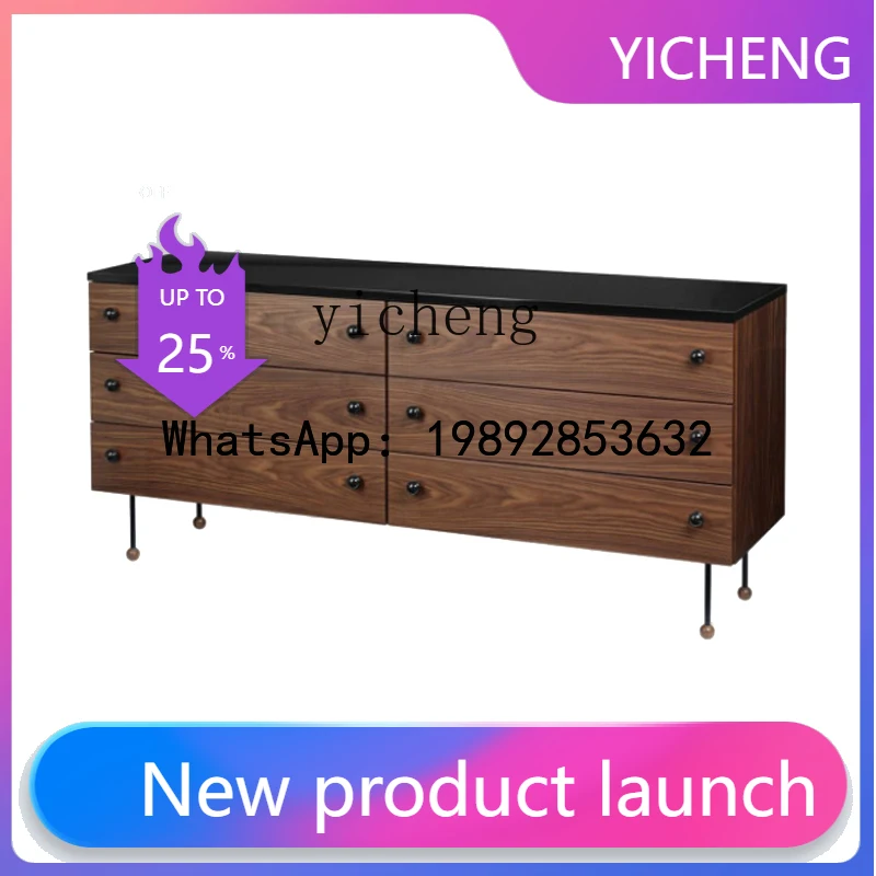 

H2 Light Luxury Entrance Cabinet Simple Solid Wood Storage Cabinet Living Room Bedroom Bedside Table