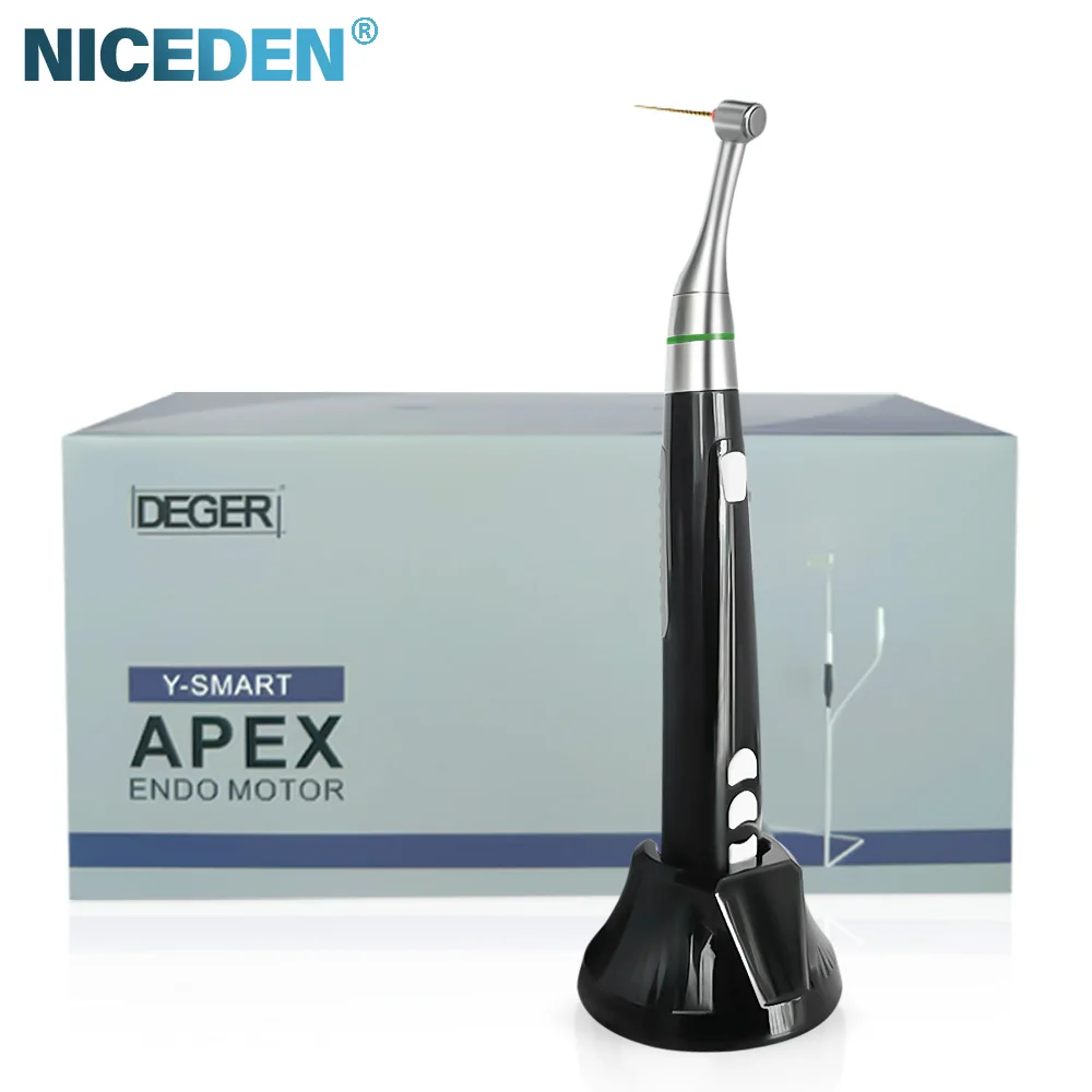 Niceden  Wireless 2 in 1 den  tal Brushless Rotary Endo Motor Endodontic Root Cannal Treatment With 16:1 Contra Angle Handpiece