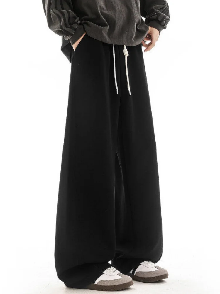 

Мужские повседневные брюки в американском стиле High Street от модного бренда Haome Bla: длинные, струящиеся, из плотной ткани, с эффектом стройности, премиум-класса.