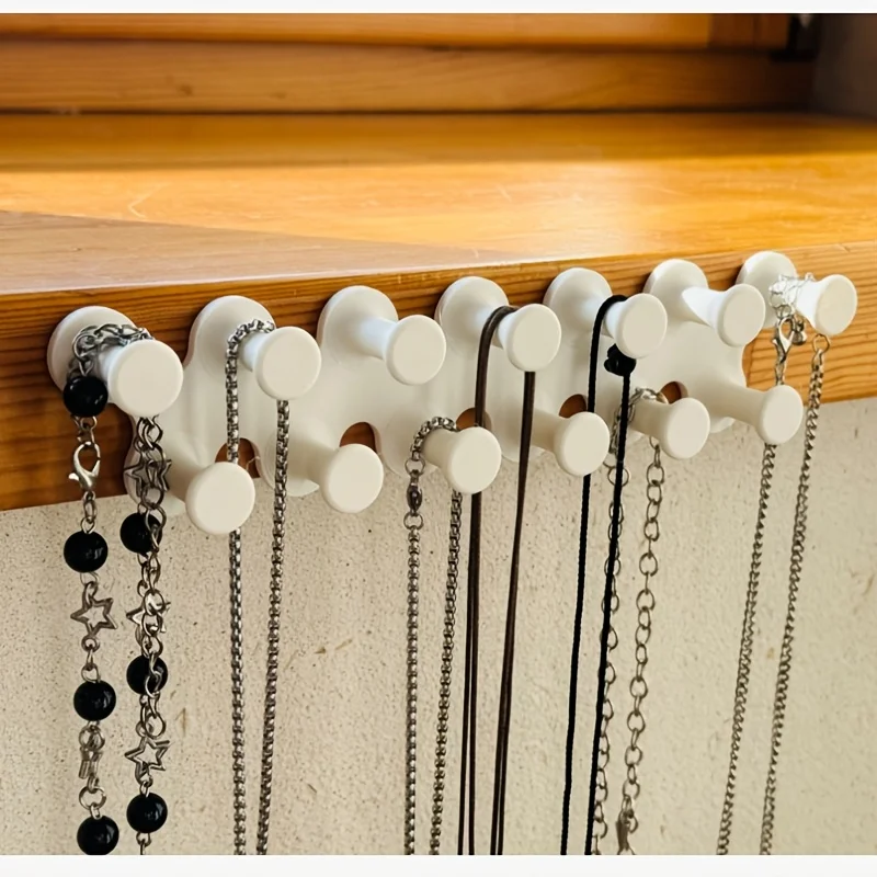 1pc plastic Jewelry Storage Tower, Desk Organizer for Necklace, Bracelet and Keychain, Bedroom Dresser Jewellery Holder