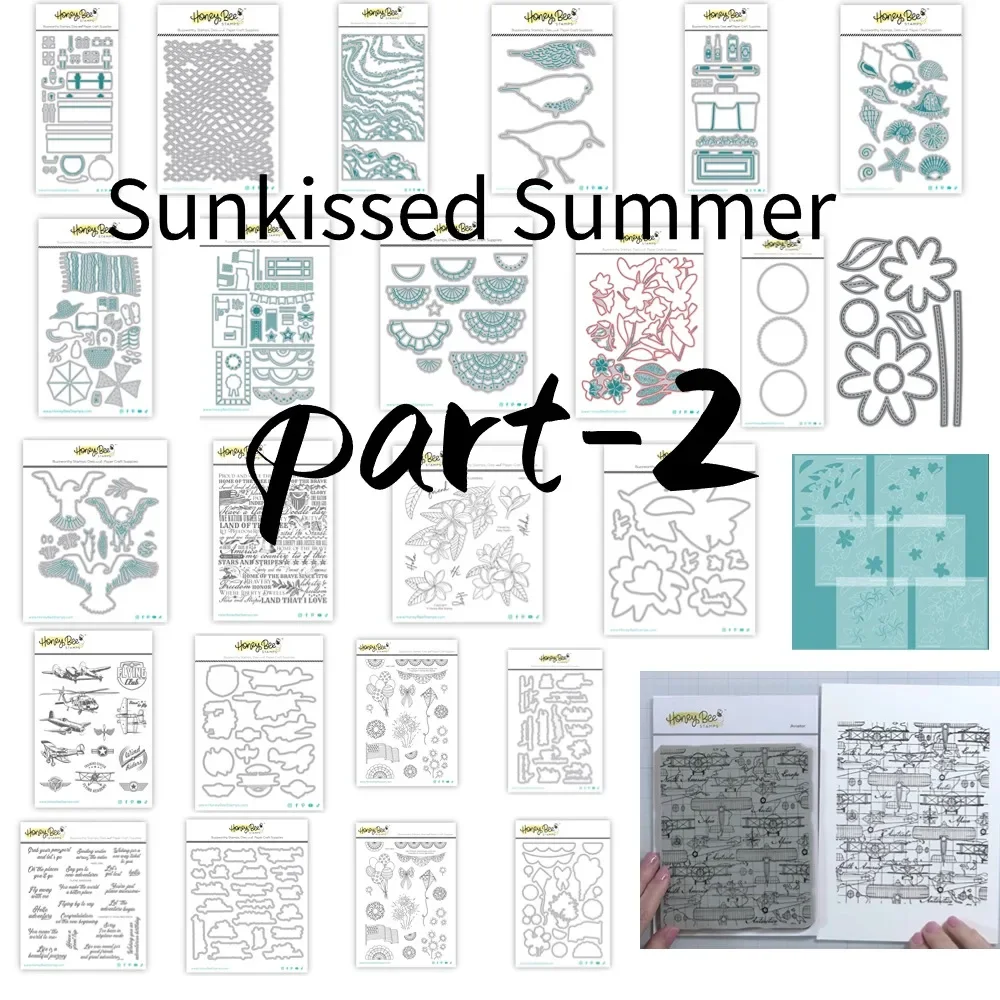 【Sunkissed Summer part-2】Front Porch Summer Dies Scrapbook Diary Decoration Stencil Embossing Template DIY Greeting Card Handmad