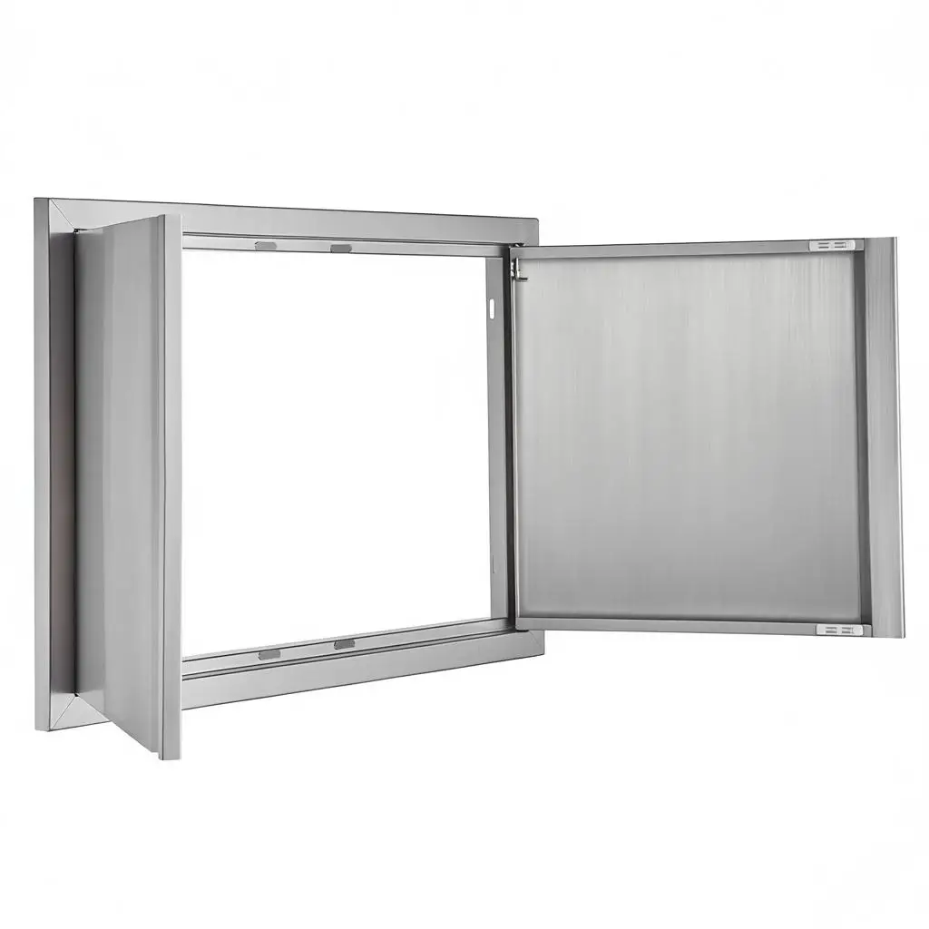 Grillzugangstür, 774 x 532 mm, doppelte Outdoor-Küchentür …