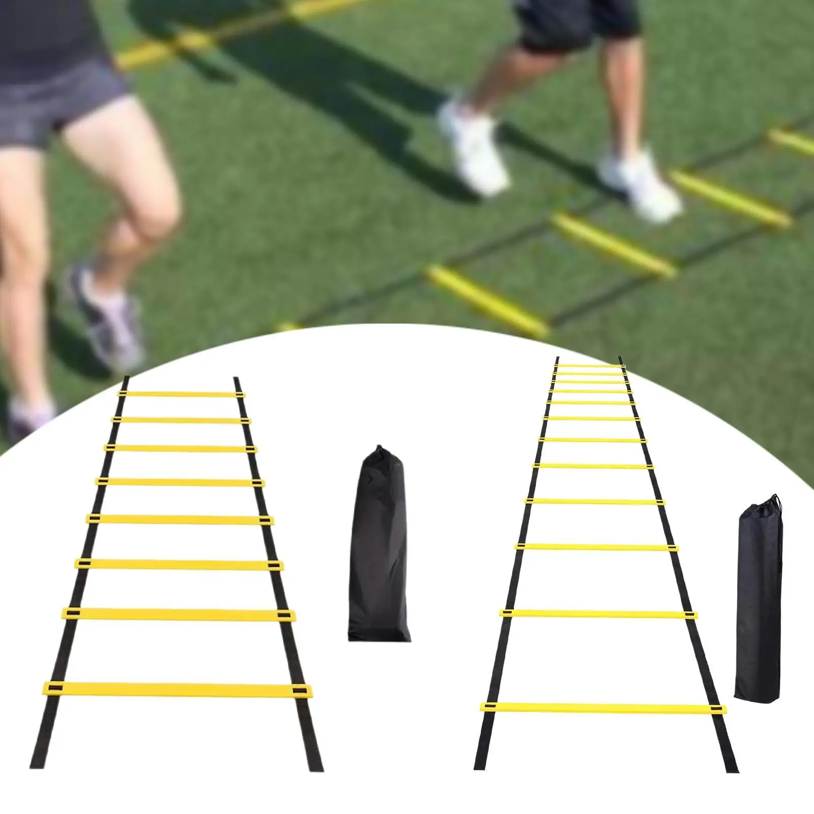 Escalera de agilidad plegable Rugby multifunción coordinación pie ejercicio con