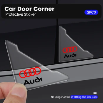 2 יחידות מגן פינת דלת קידמית מסיליקון למניעת התנגשות לאודי RS S Line A3 A4 A5 A6 A7 Quattro Q2 Q3 Q5