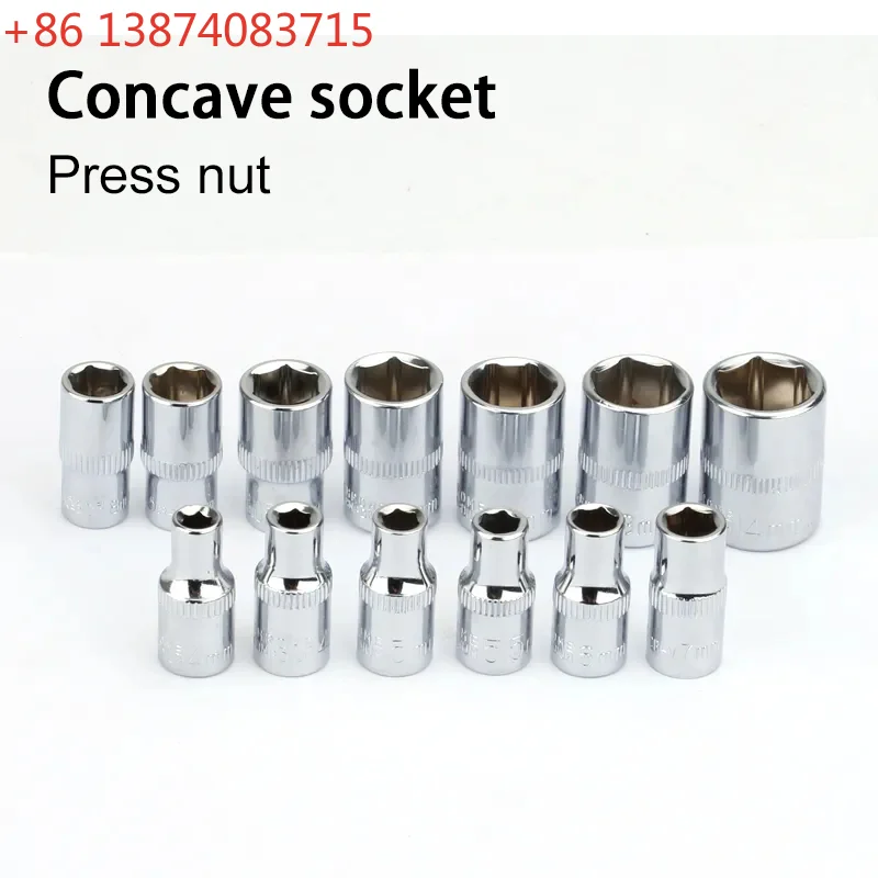 13Pcs Socket Wrench Set Hex Metric 6 Point Socket Head Bit Sleeve Kit  1/4