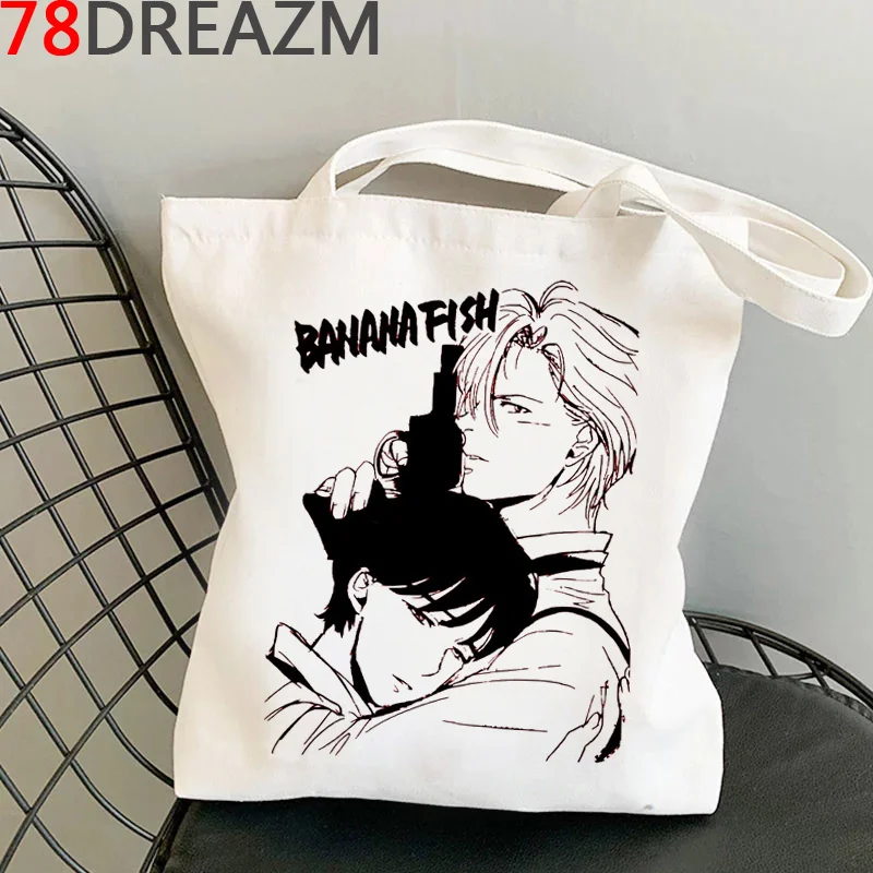 Banana Fish shopping bag shopping bolso bolsas de tela eco handbag tote bag bolsa compra jute sac toile